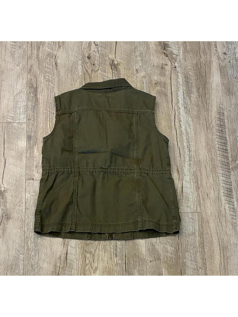 Women's J.Crew Green Utility Vest Size XS - Picture 3 of 5